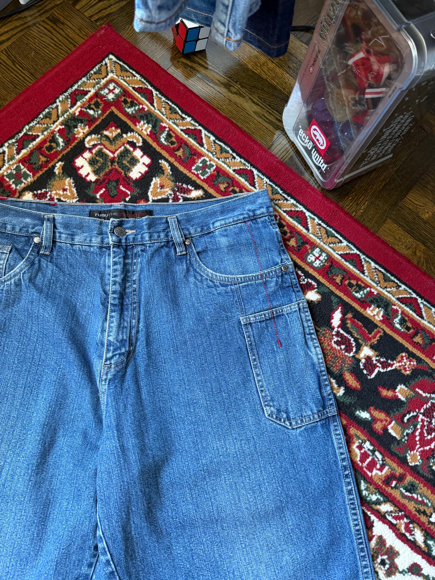 Y2K Fubu Circa Baggy Denim Shorts - Jorts