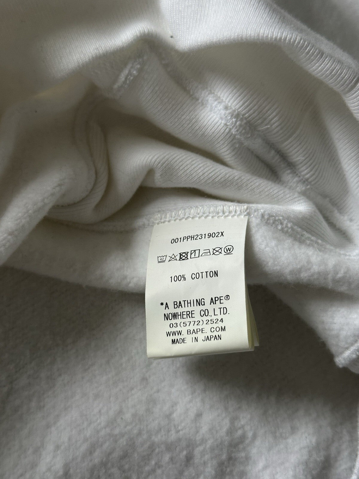 A Bathing Ape Bape Gilbert George Blooded Hoodie White Size M