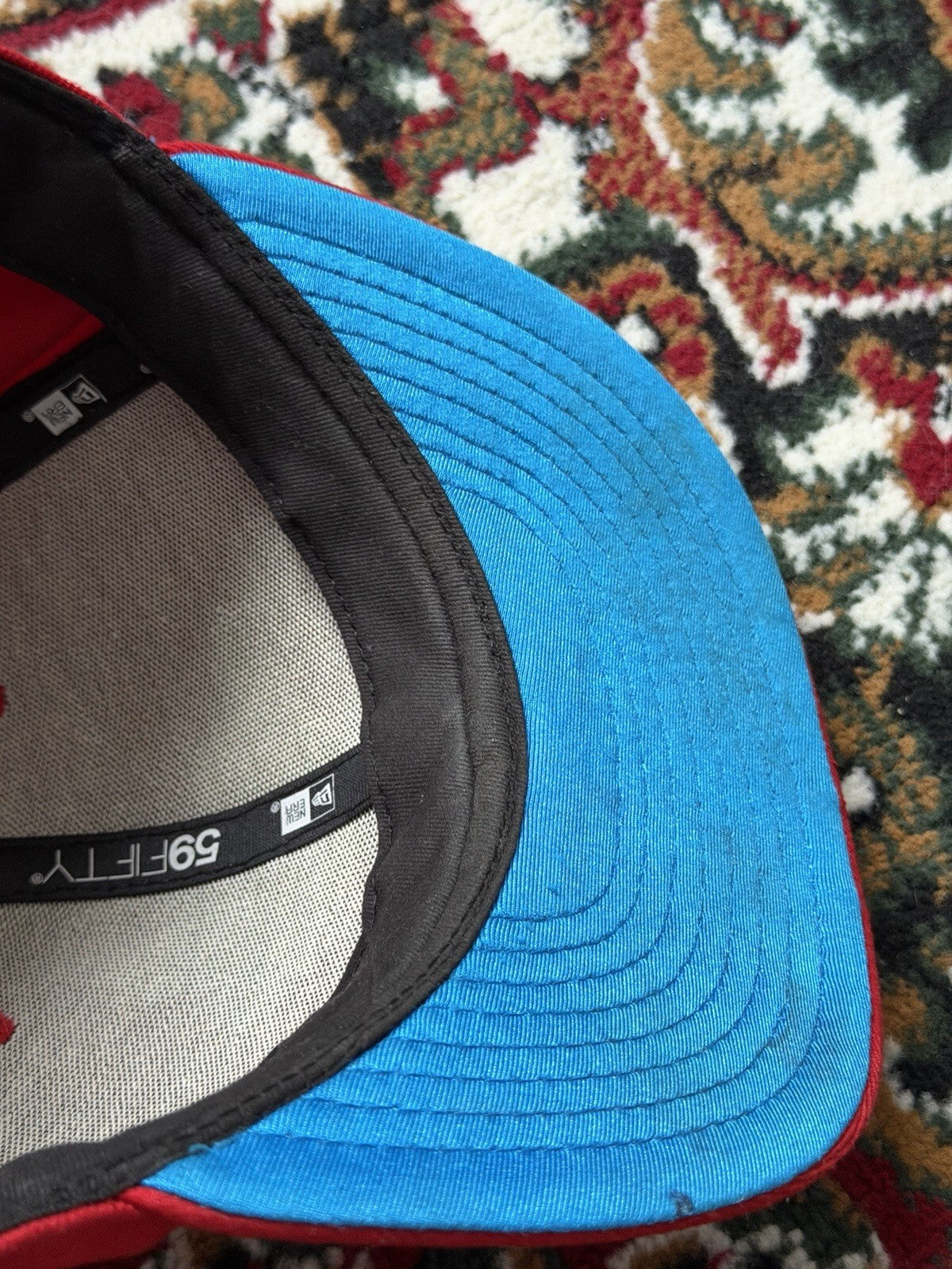 Toronto Blue Jays Hat Snap Back Spell Out Cooperstown 59Fifty Red New Era Cap
