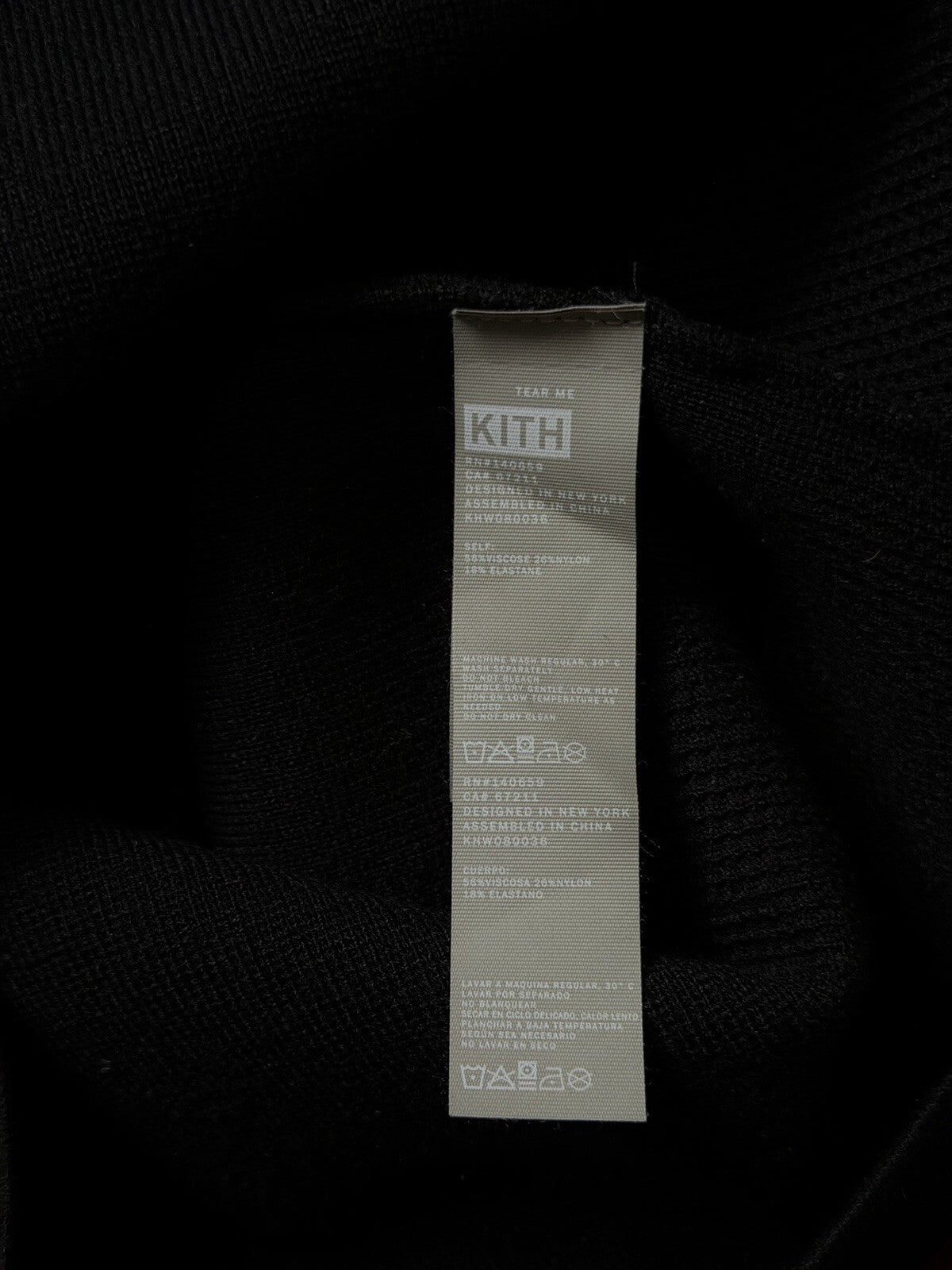Kith Celyn Racer Mini Dress In Knit Black Size XS