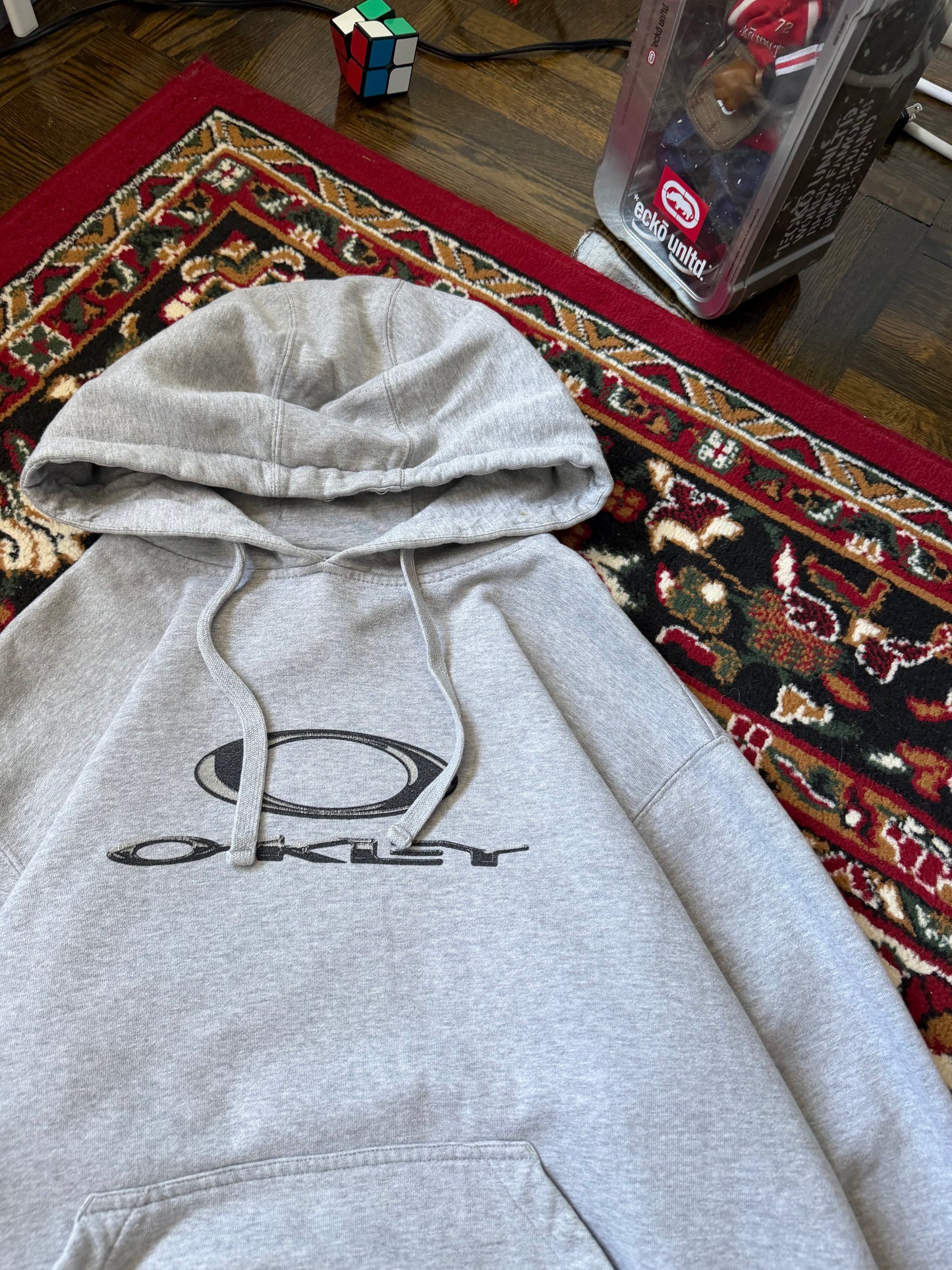 Oakley Center Logo Gray Hoodie