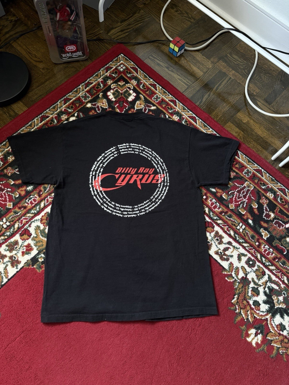 Vintage Billy Ray Cyrus 2001 Tour Black T-Shirt Mens Size Medium 00s