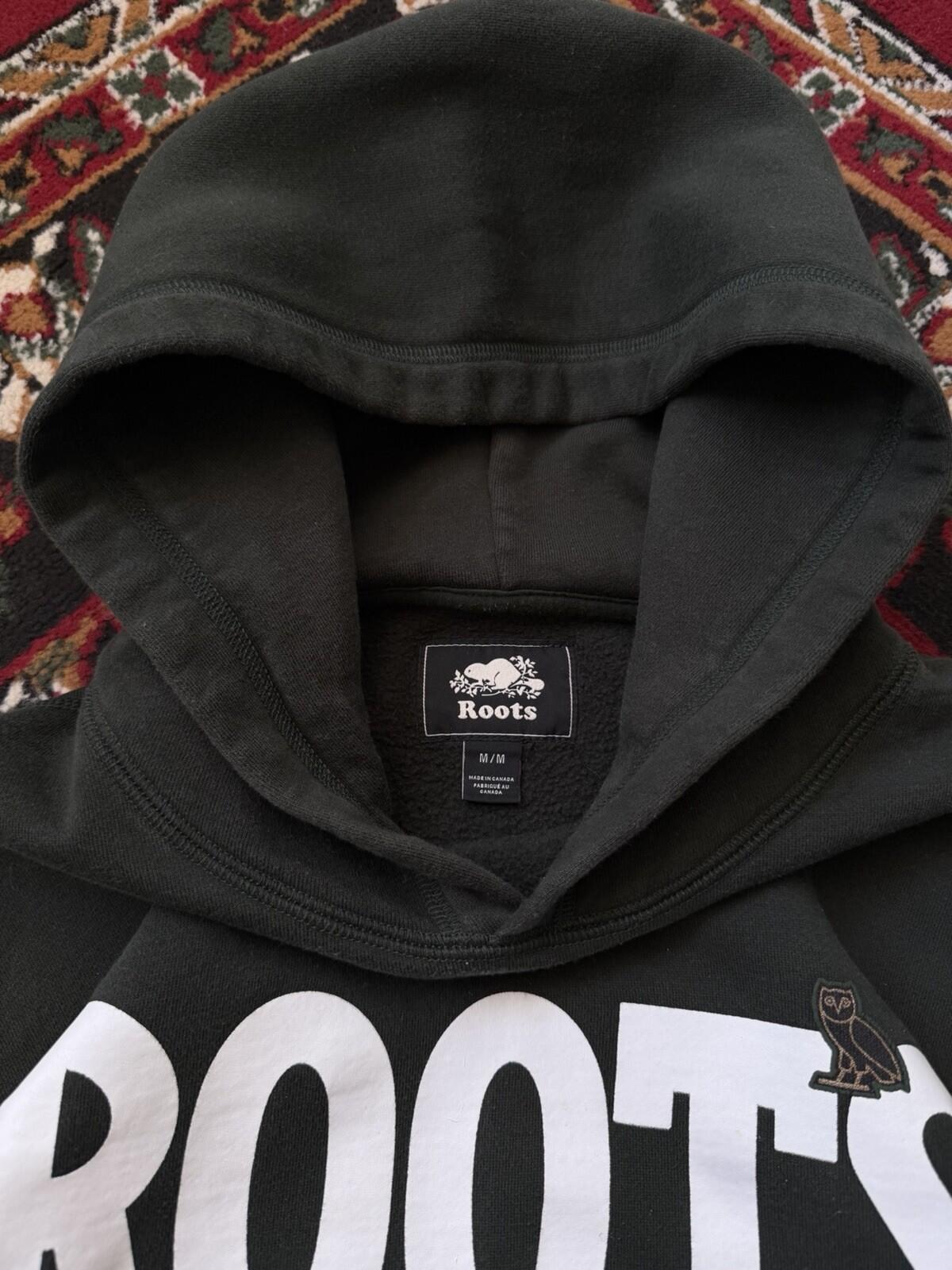 Roots x OVO Octobers Very Own Logo Green  Hoodie Size Medium