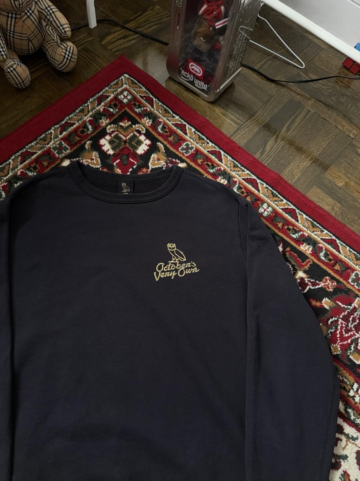 Octobers Very Own OG Solid Gold Owl Sweatshirt Drake OVO Size L