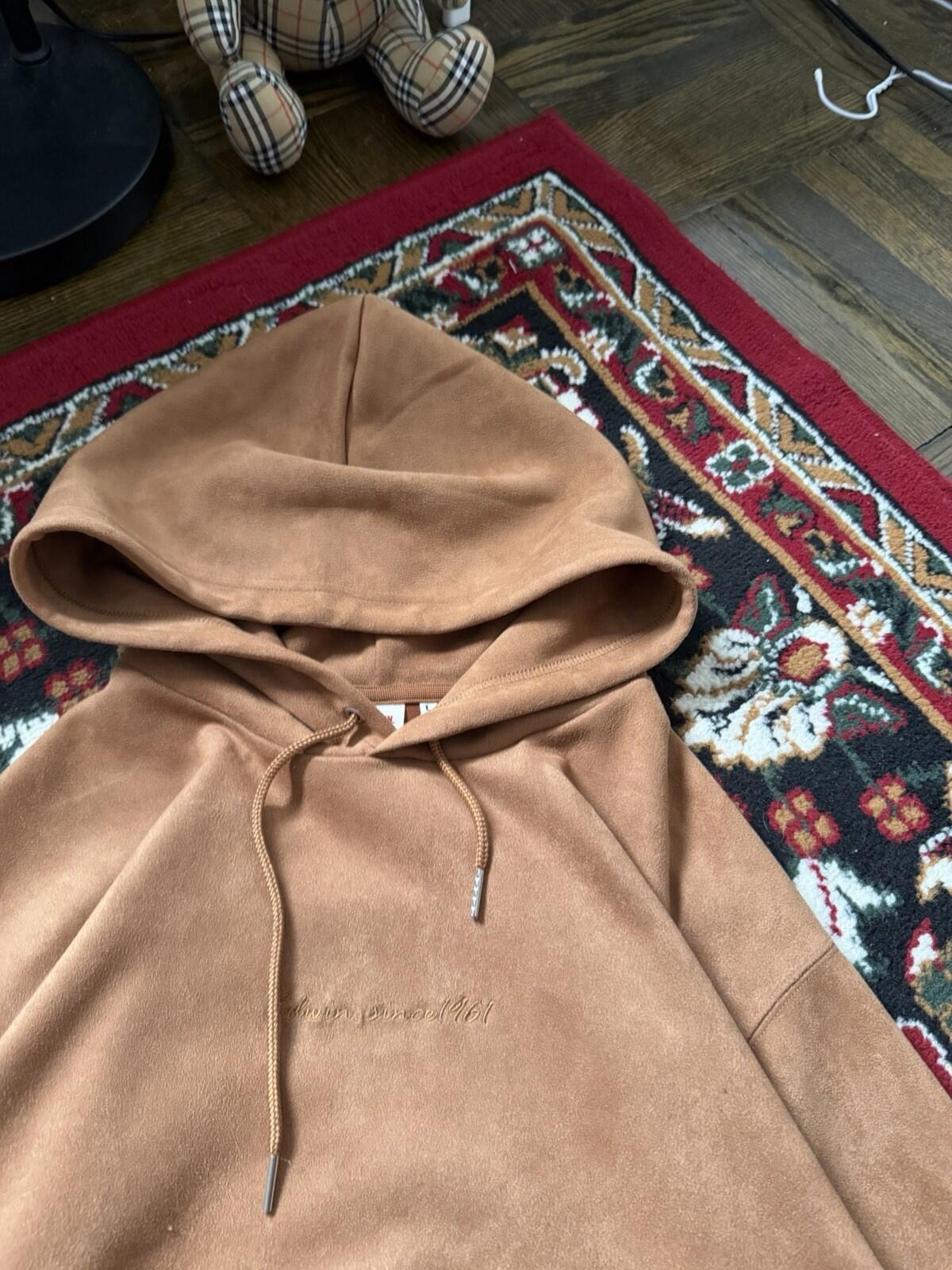 Edwin Japan Embroidered Pullover Sweatshirt Hoodie Size L