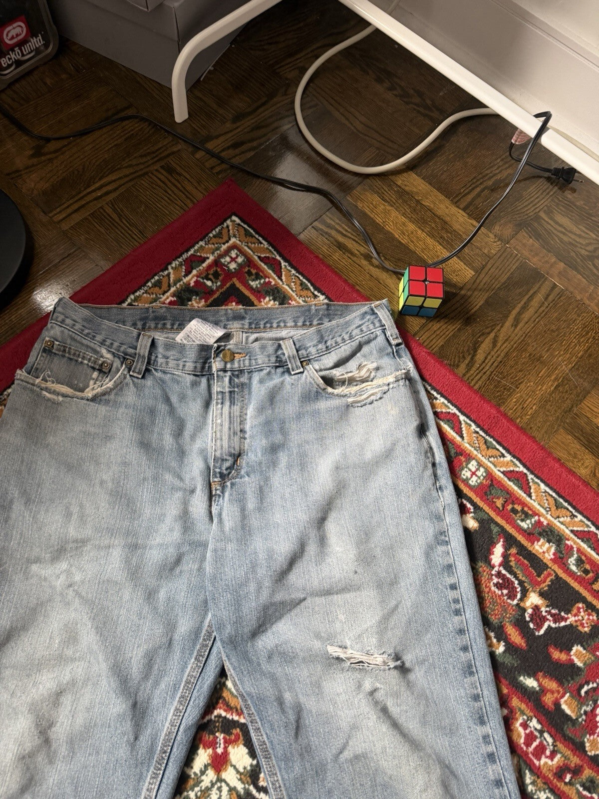 Carhartt Relaxed Fit Vintage Distressed Jeans Size 36x30 Y2K