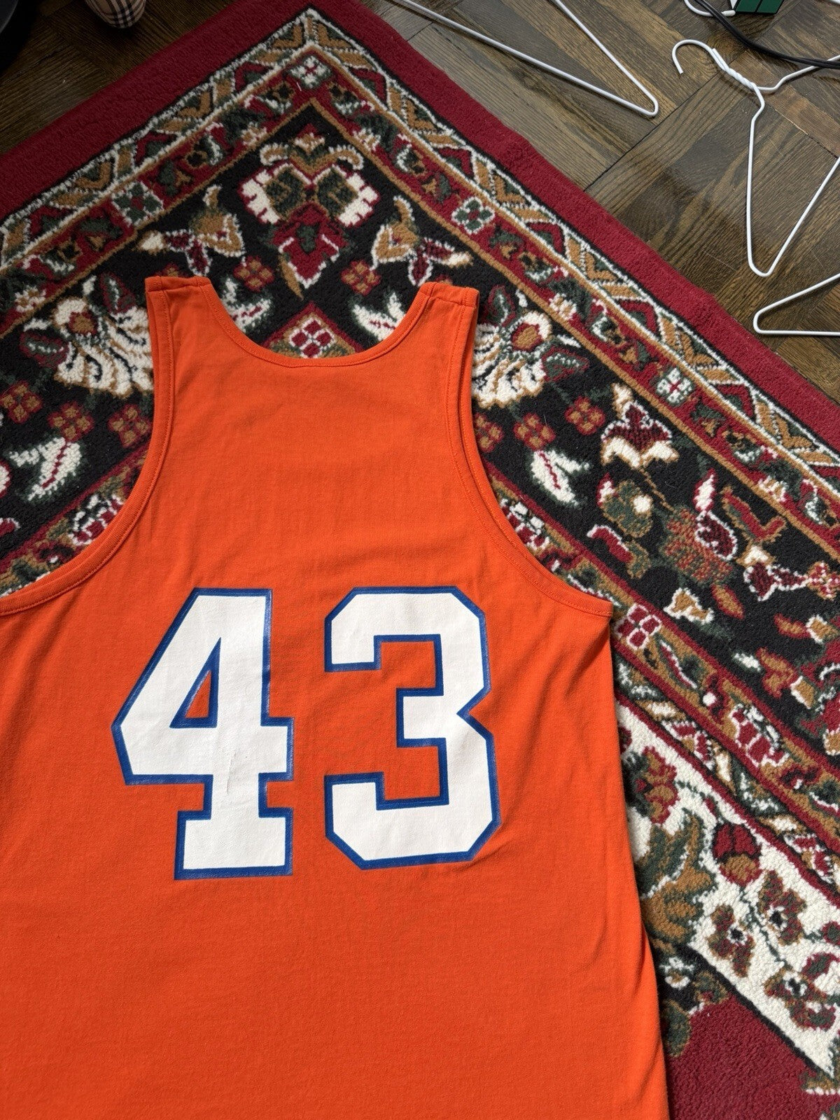 80s Cleveland Cavaliers Brad Daugherty #43 Jersey M CAVS Sand Knit NBA USA