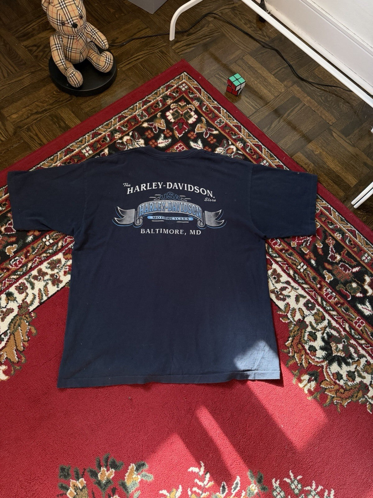 Harley Davidson Lightning Pocket Logo Single Stitch Tee