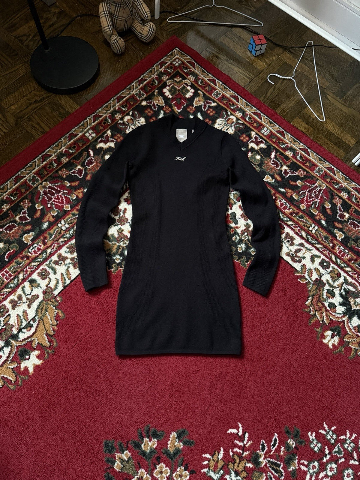 Kith Celyn Racer Mini Dress In Knit Black Size XS