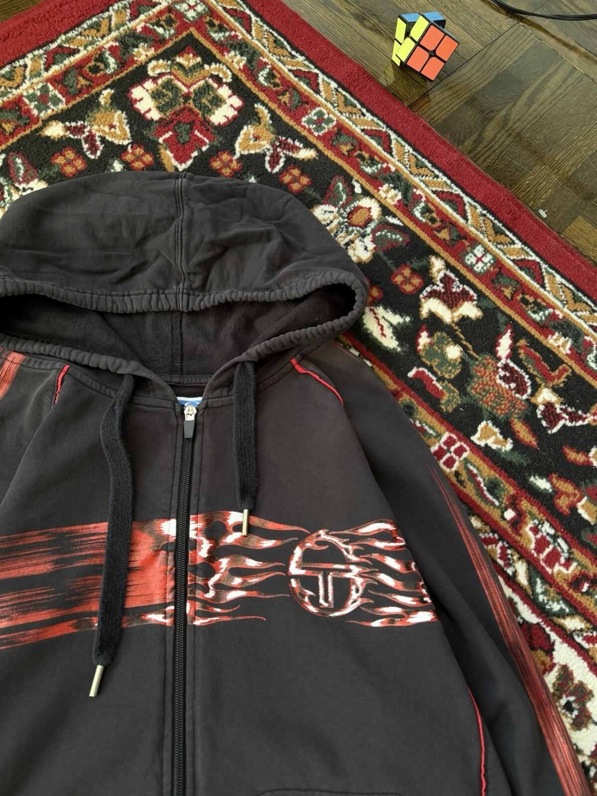 Sergio Tacchini Novak Djokovic Tennis Zip Up Track Jacket Nola Serbia Y2K Sweate