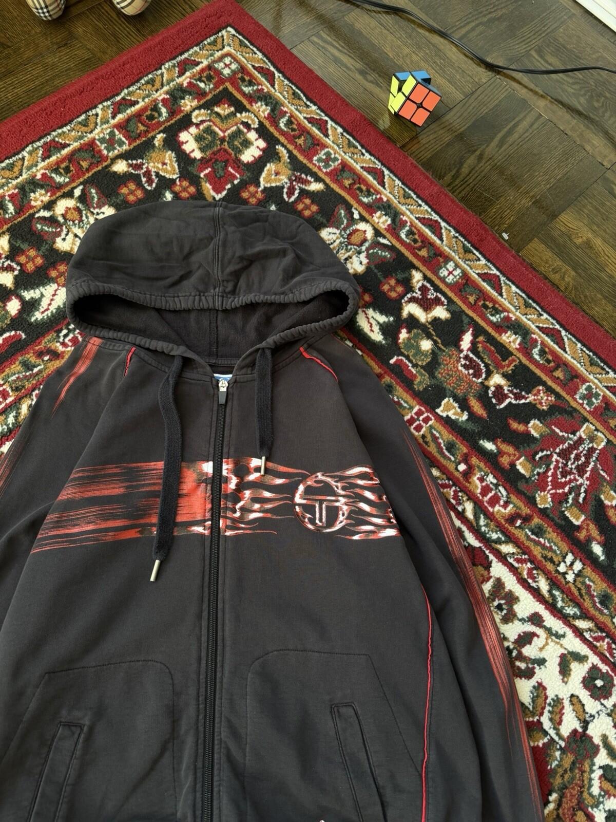 Sergio Tacchini Novak Djokovic Tennis Zip Up Track Jacket Nola Serbia Y2K Sweate