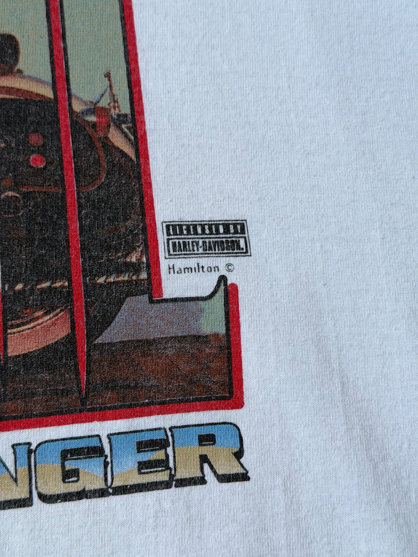 Vintage Harley Davidson Softail White Tee