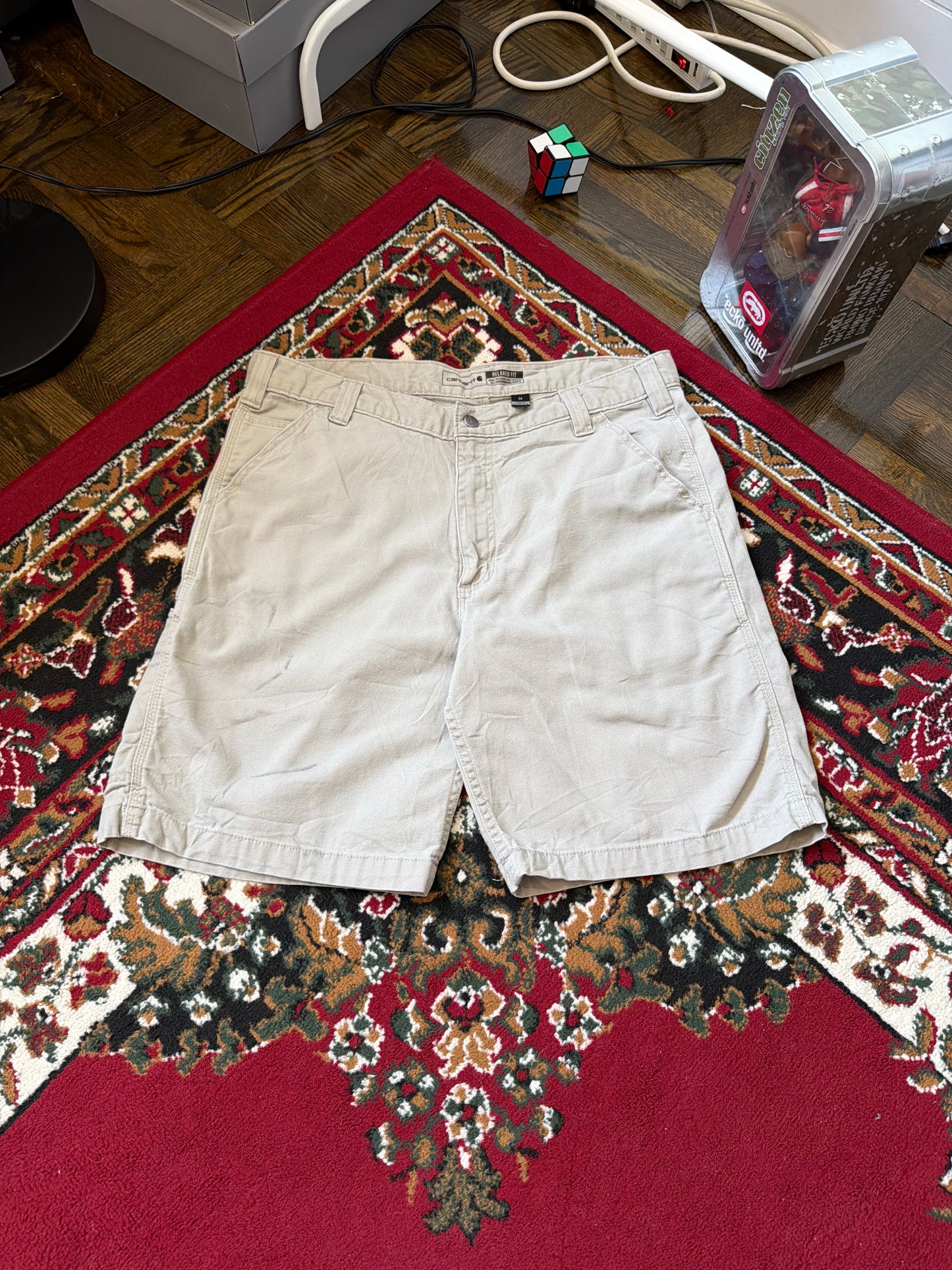 Carhartt Canvas Relaxed Fit Distressed Shorts