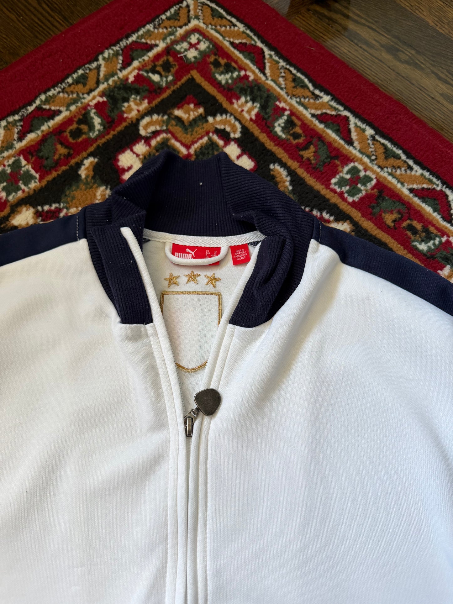 Puma Italy Vinatge Football / Soccer Track Zip Up Jacket