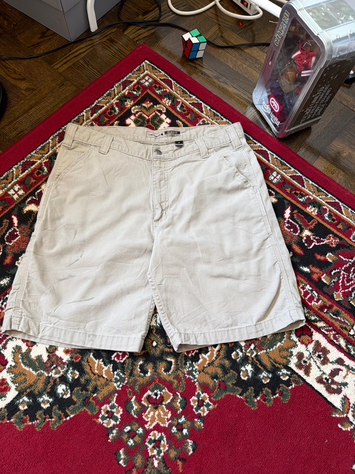 Carhartt Canvas Relaxed Fit Distressed Shorts