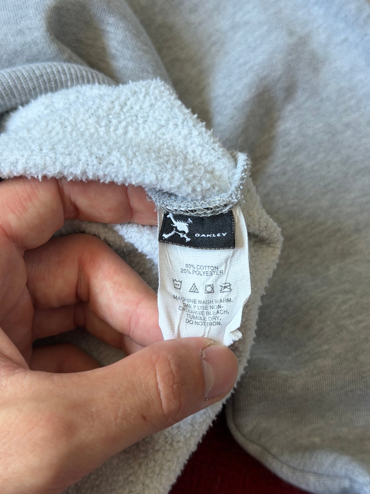Oakley Center Logo Gray Hoodie