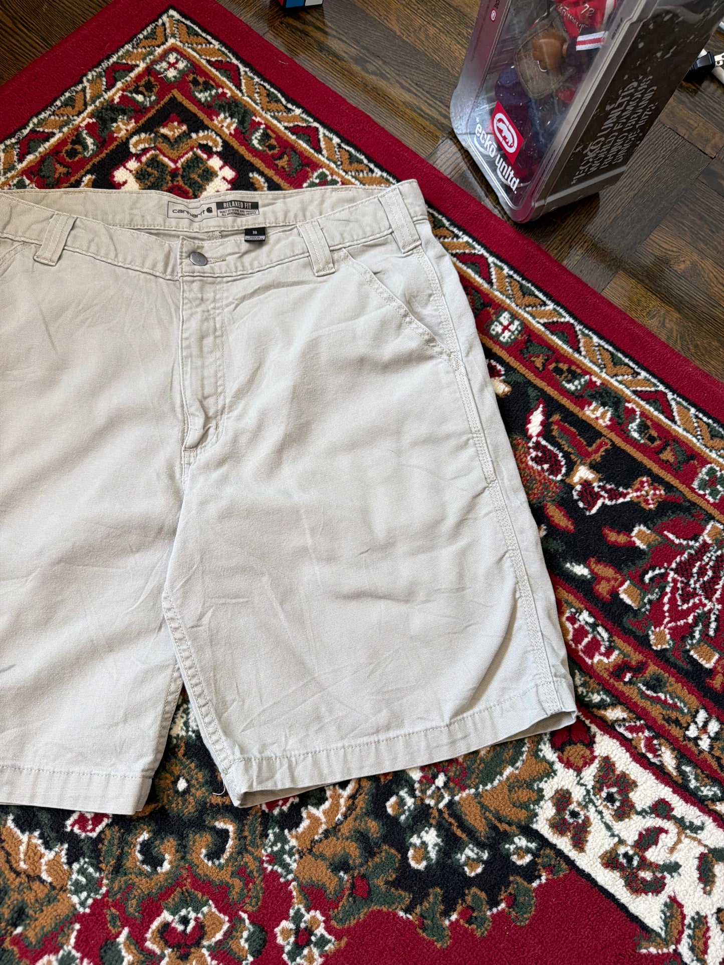 Carhartt Canvas Relaxed Fit Distressed Shorts