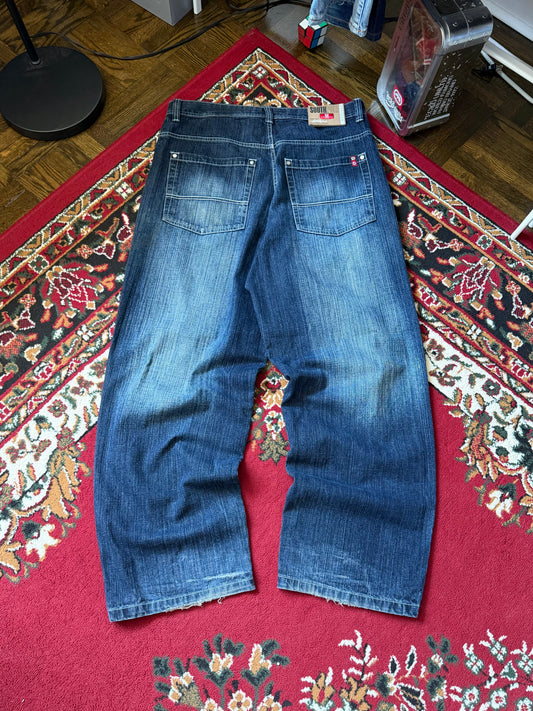 Y2K South Pole Washed Baggy Jeans