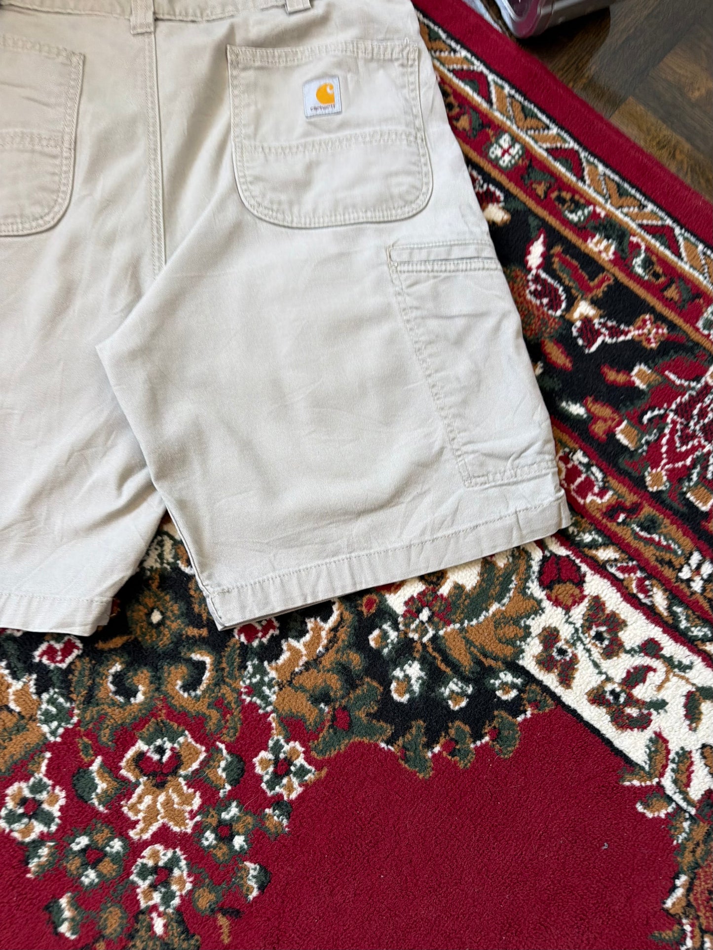 Carhartt Canvas Relaxed Fit Distressed Shorts