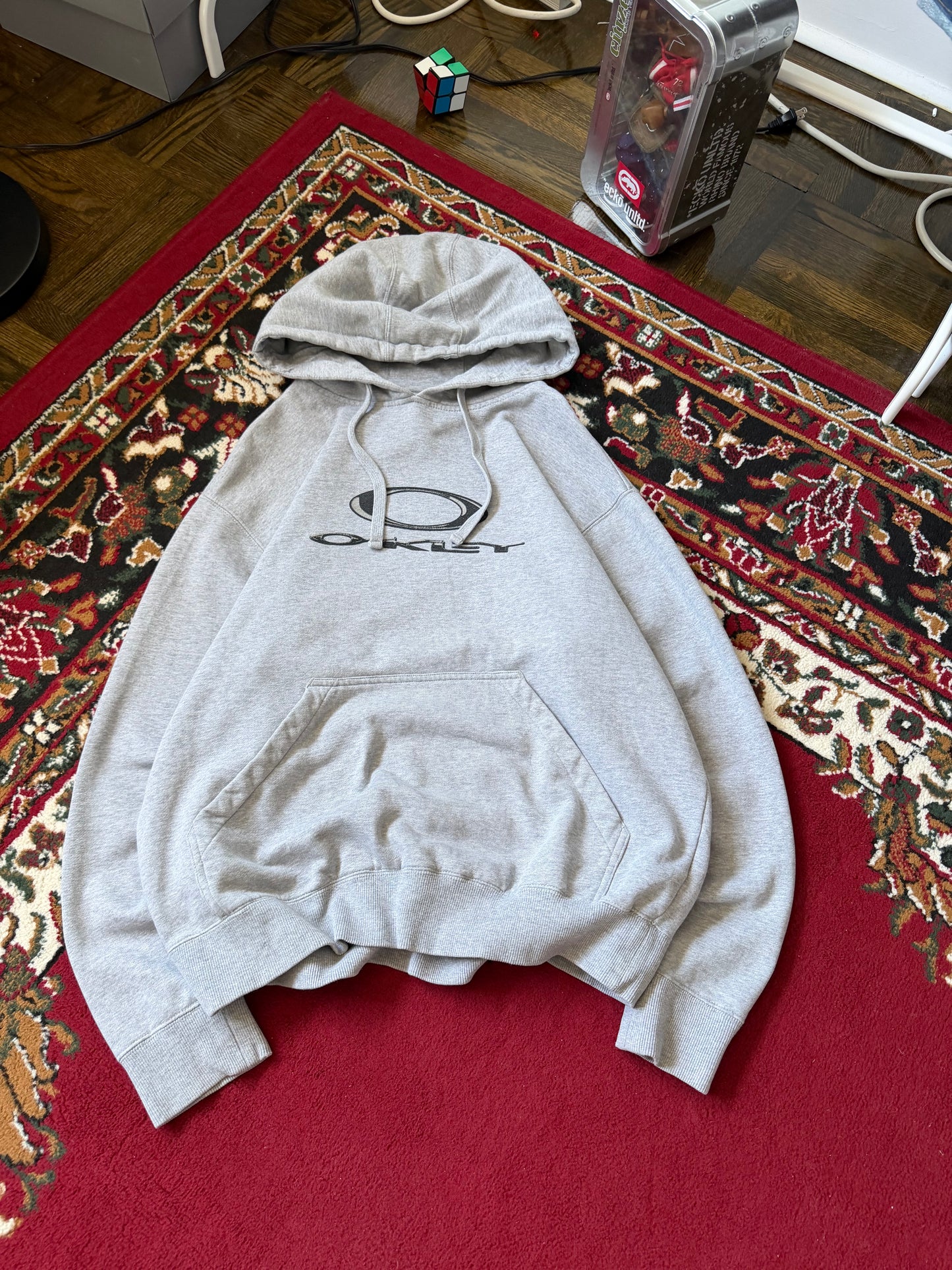 Oakley Center Logo Gray Hoodie