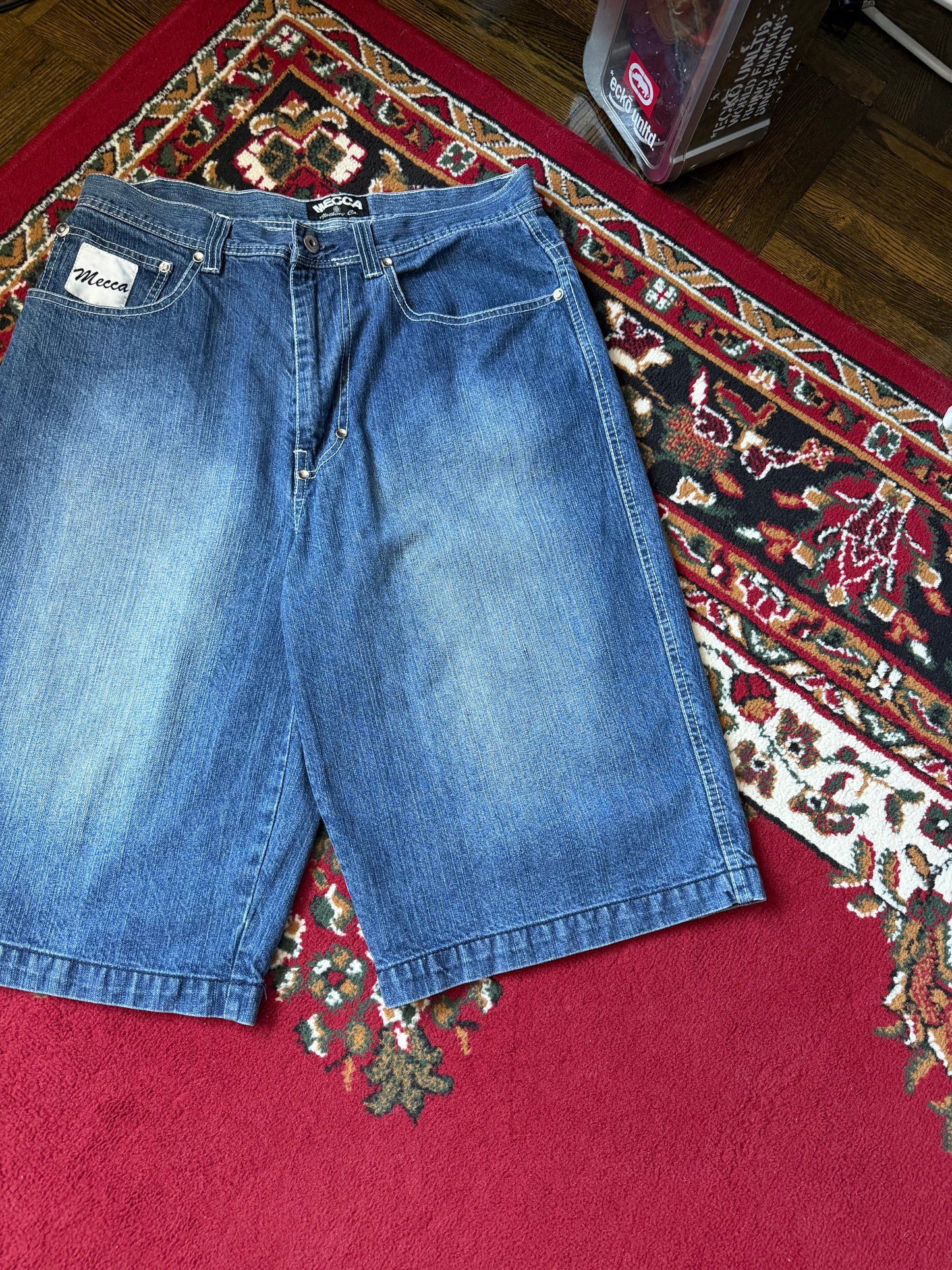 Y2K Baggy Mecca Denim Shorts - Jorts