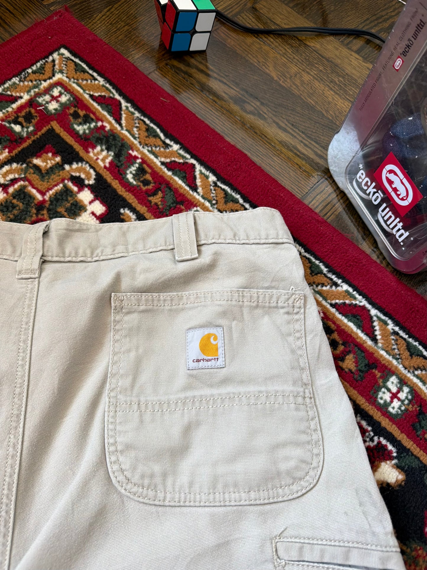 Carhartt Canvas Relaxed Fit Distressed Shorts