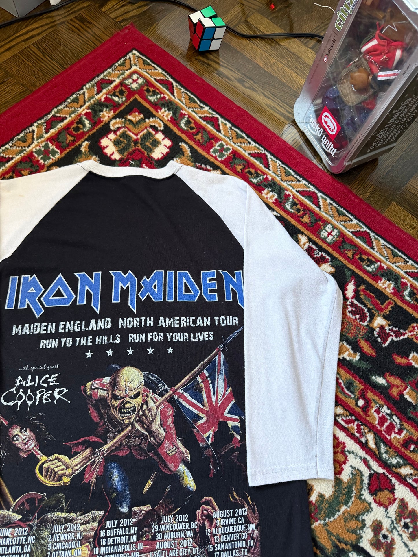 Iron Maiden 3/4 Sleeves Double Sided Tour Tee T-shrit