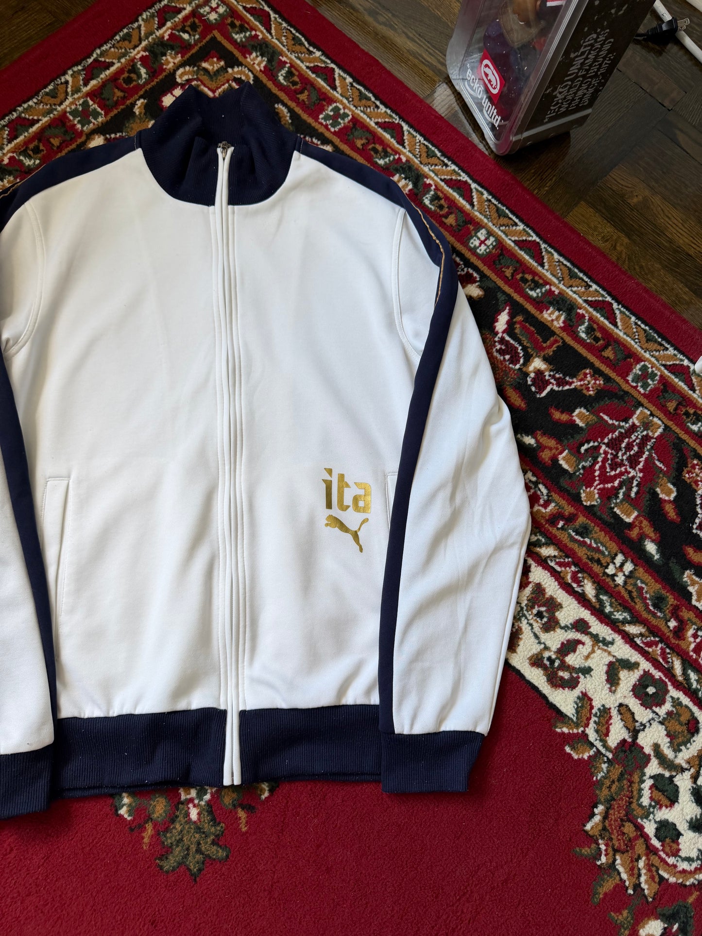 Puma Italy Vinatge Football / Soccer Track Zip Up Jacket