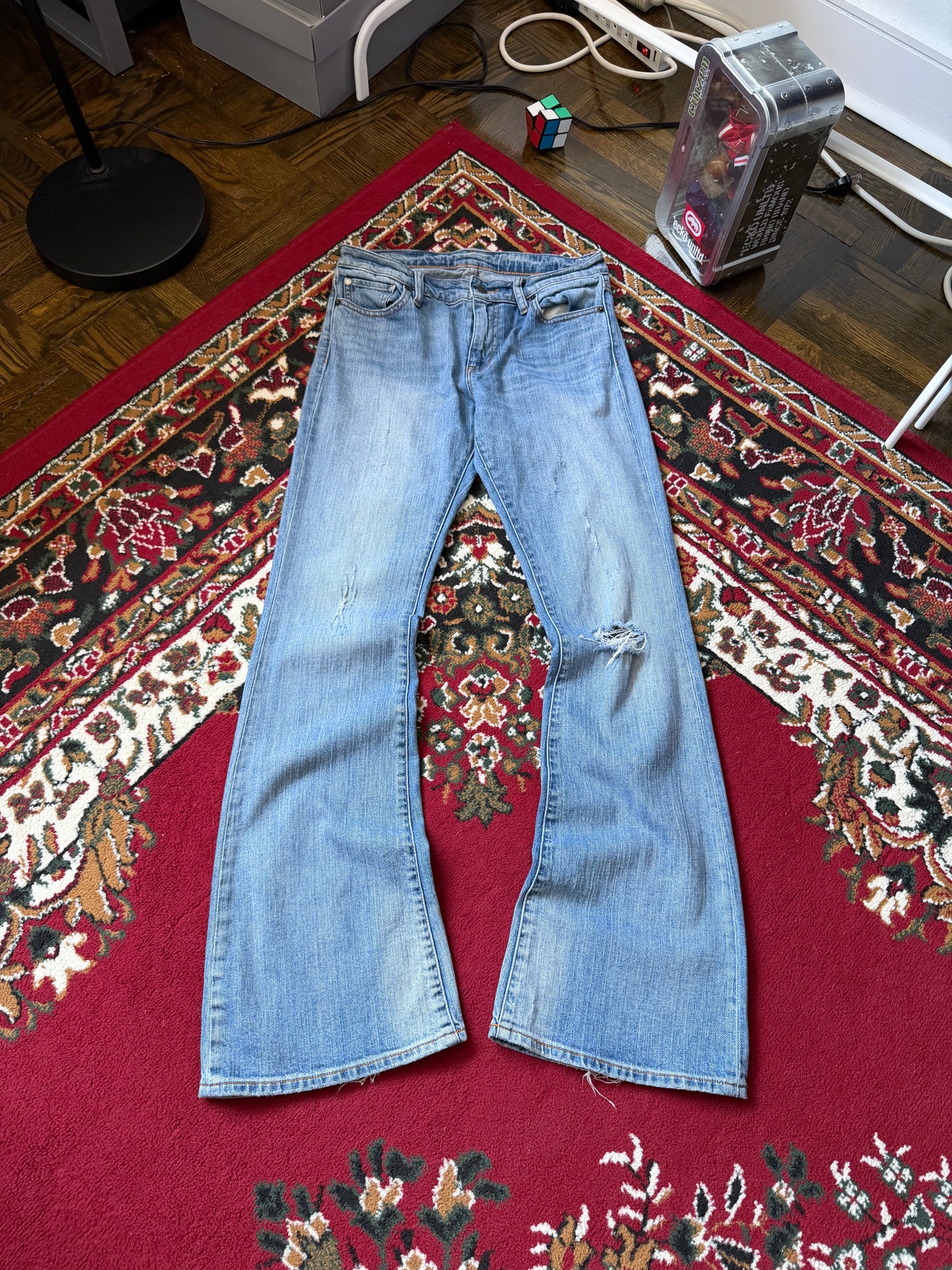 Ralph Lauren Denim & Supply Distressed Flare Jeans Womens