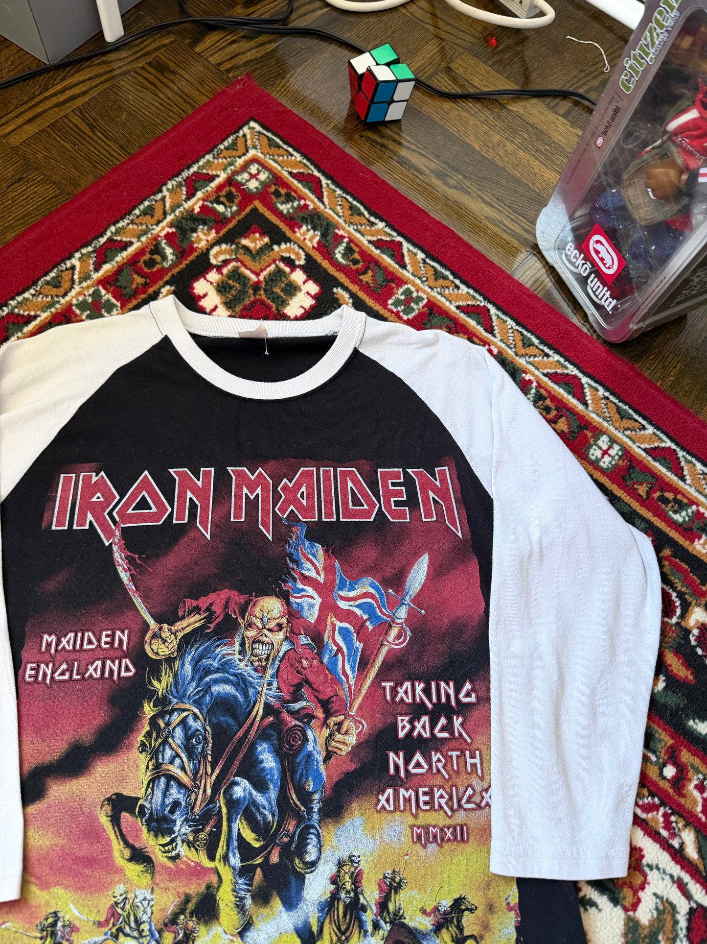 Iron Maiden 3/4 Sleeves Double Sided Tour Tee T-shrit