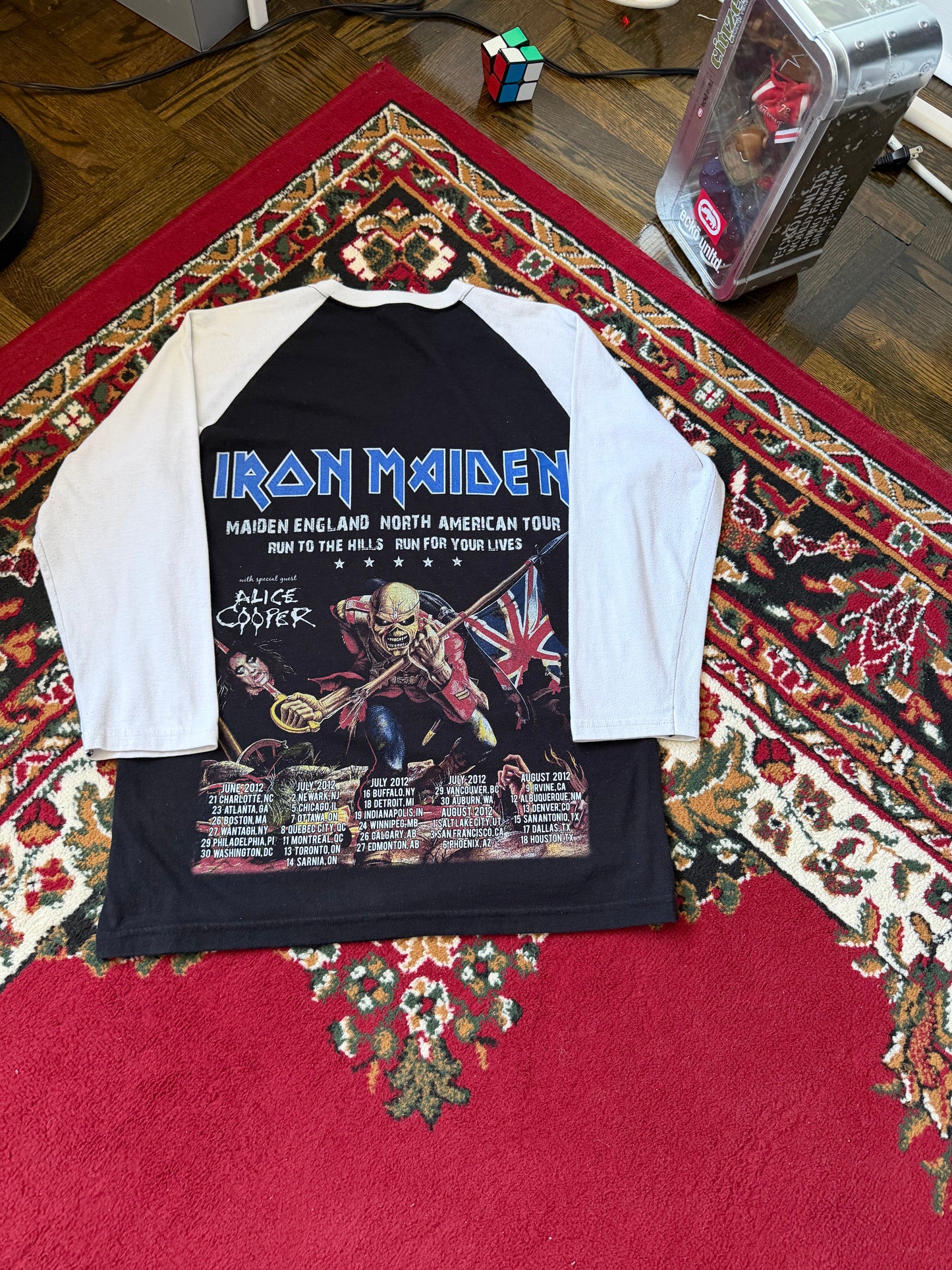 Iron Maiden 3/4 Sleeves Double Sided Tour Tee T-shrit