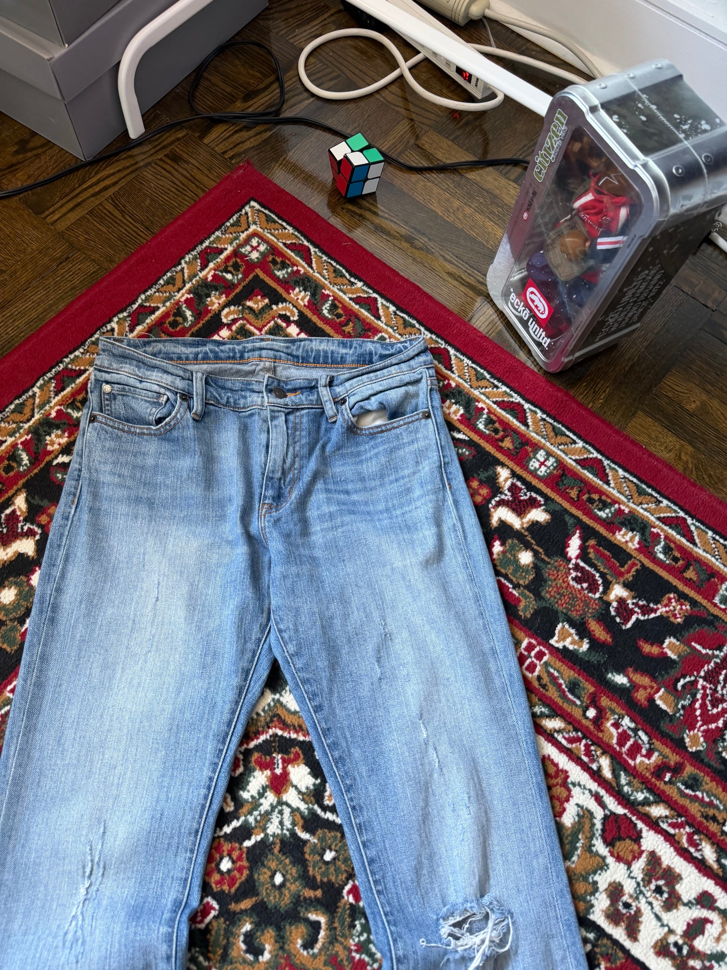 Ralph Lauren Denim & Supply Distressed Flare Jeans Womens