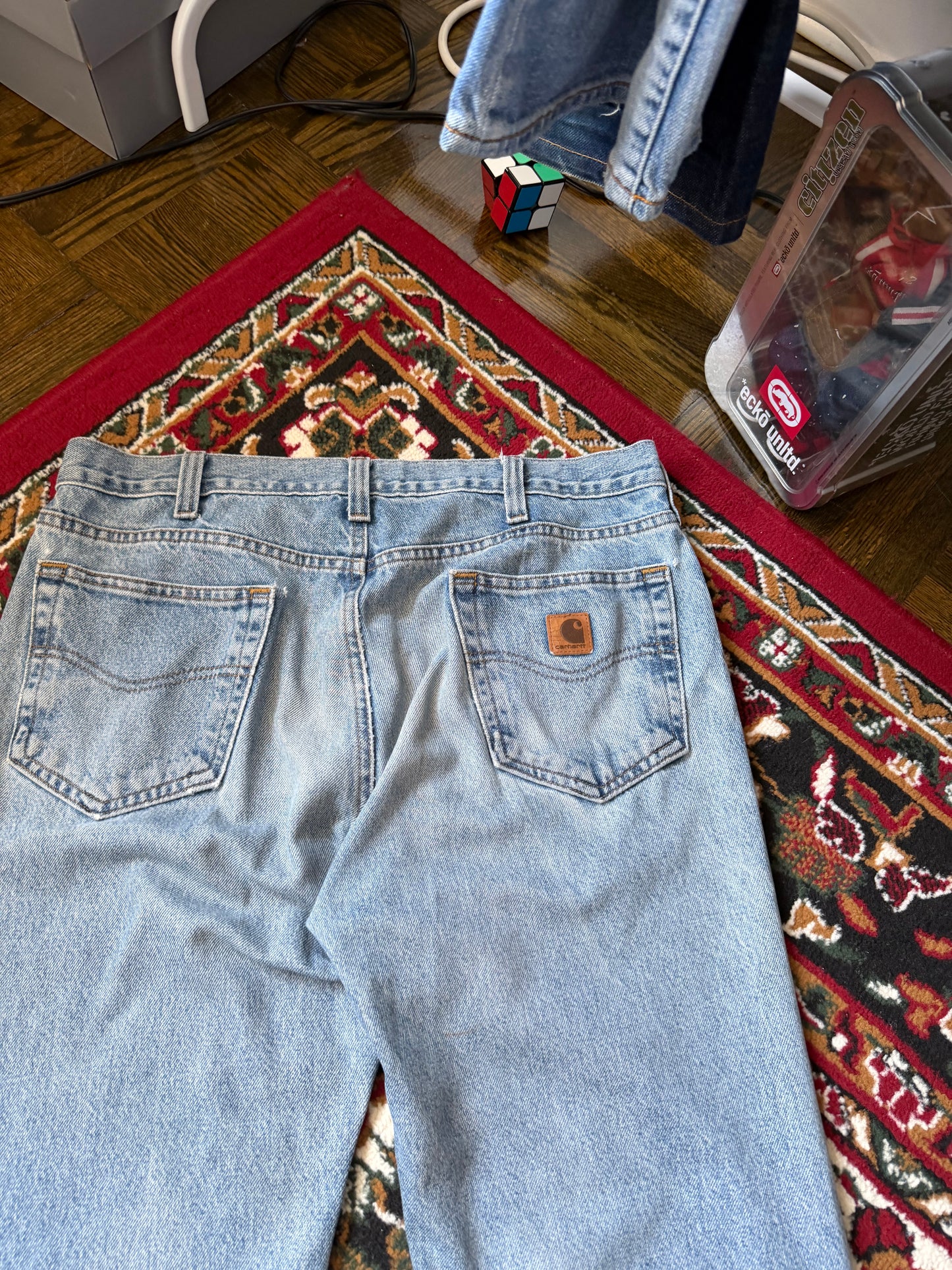 Carhartt Distressed Washed Treaditional Fit Jeans