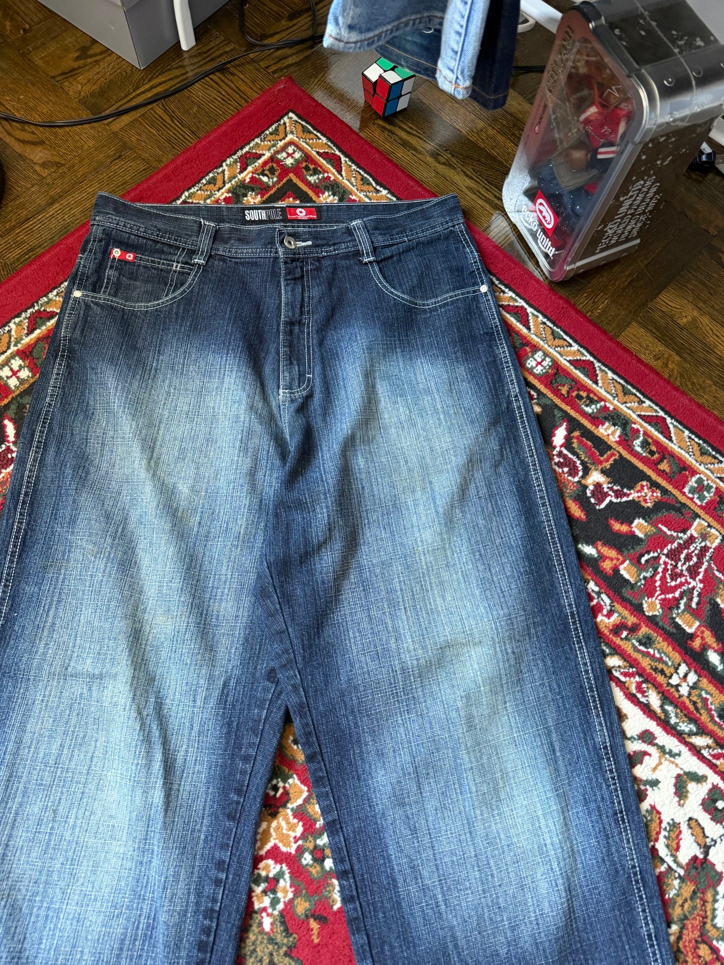Y2K South Pole Washed Baggy Jeans