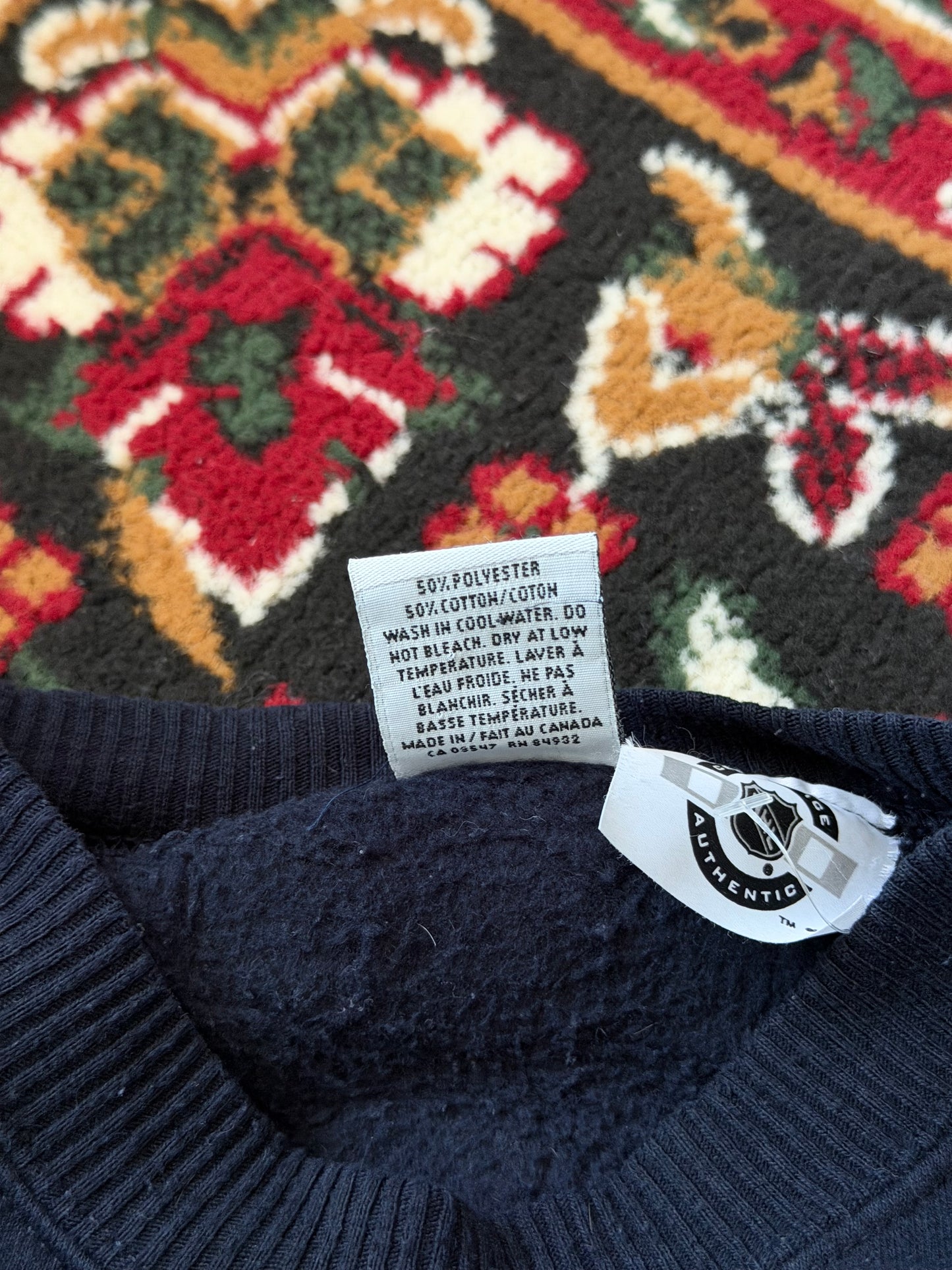 Vintage CCM Toronto Malpe Leafs 90s Navy Blue Sweatshirt