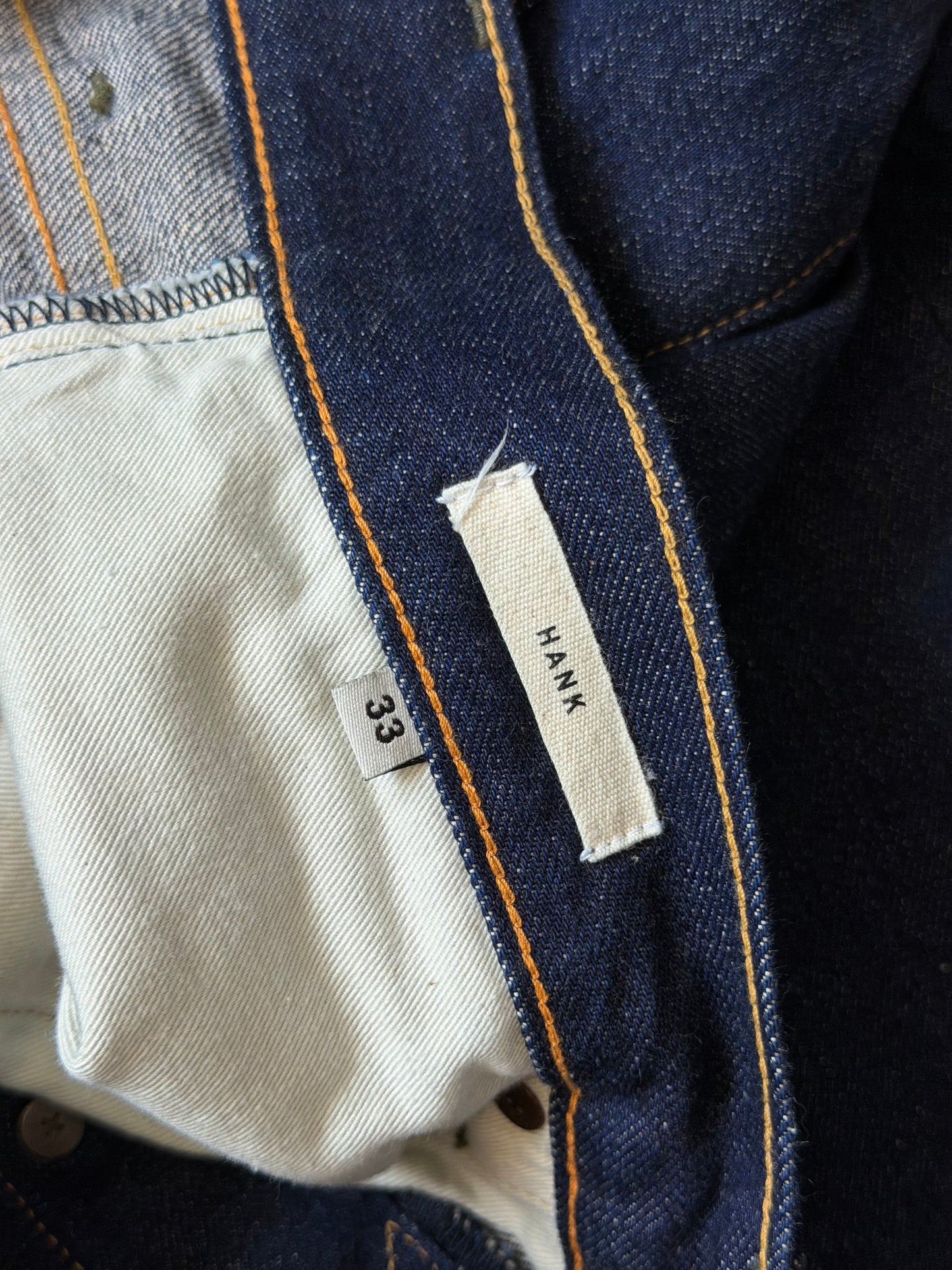 Imogene + Willie Mens Hank Straight Selvedge Raw Denim Jeans