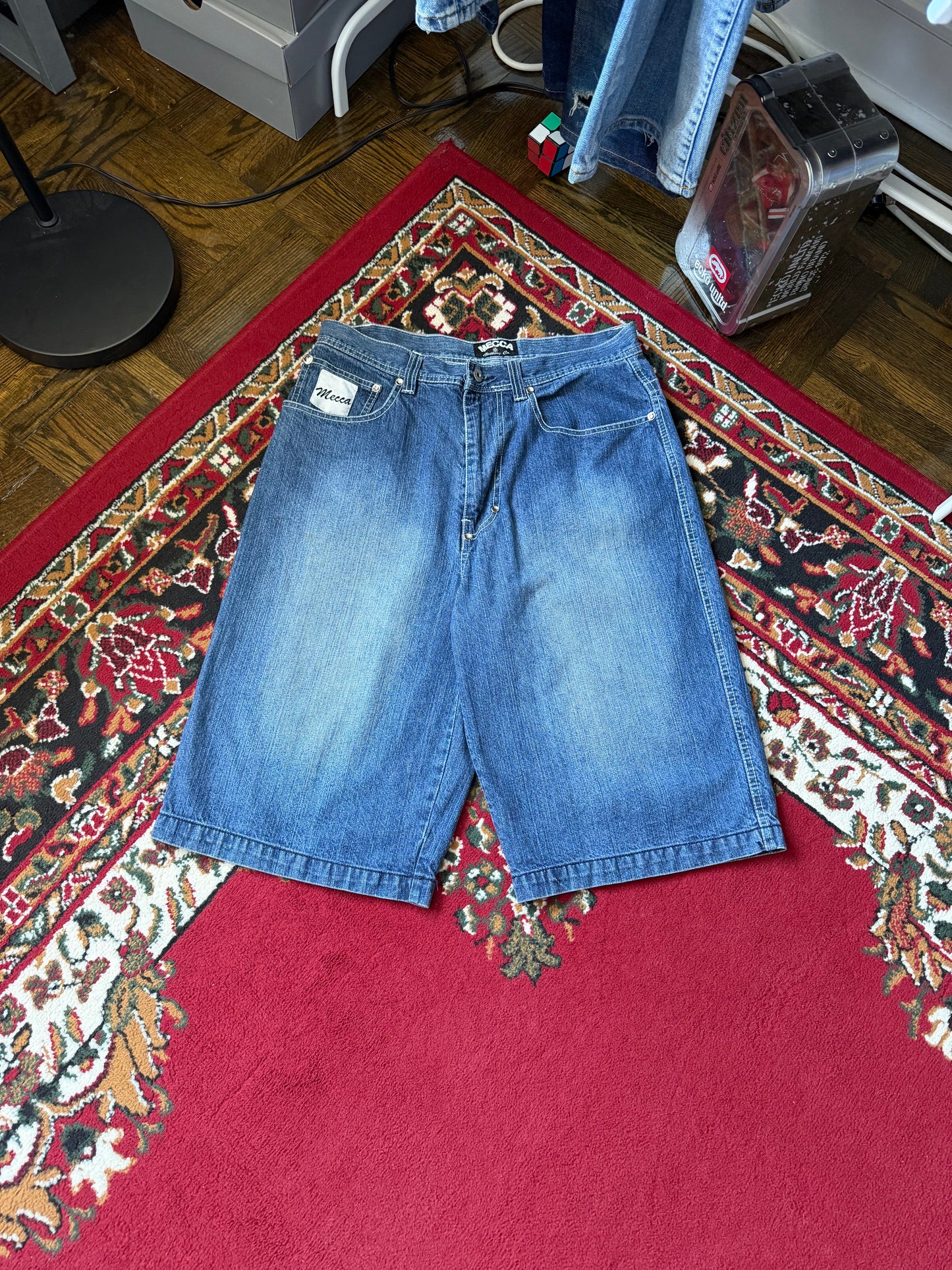 Y2K Baggy Mecca Denim Shorts - Jorts