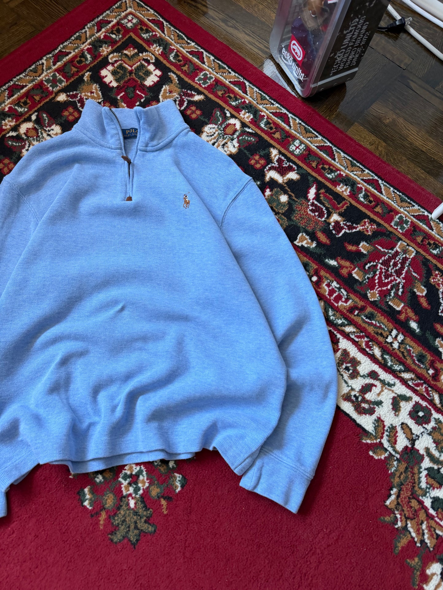 Polo Ralph Lauren Vintage Quarter Zip Up Sweater 1/4