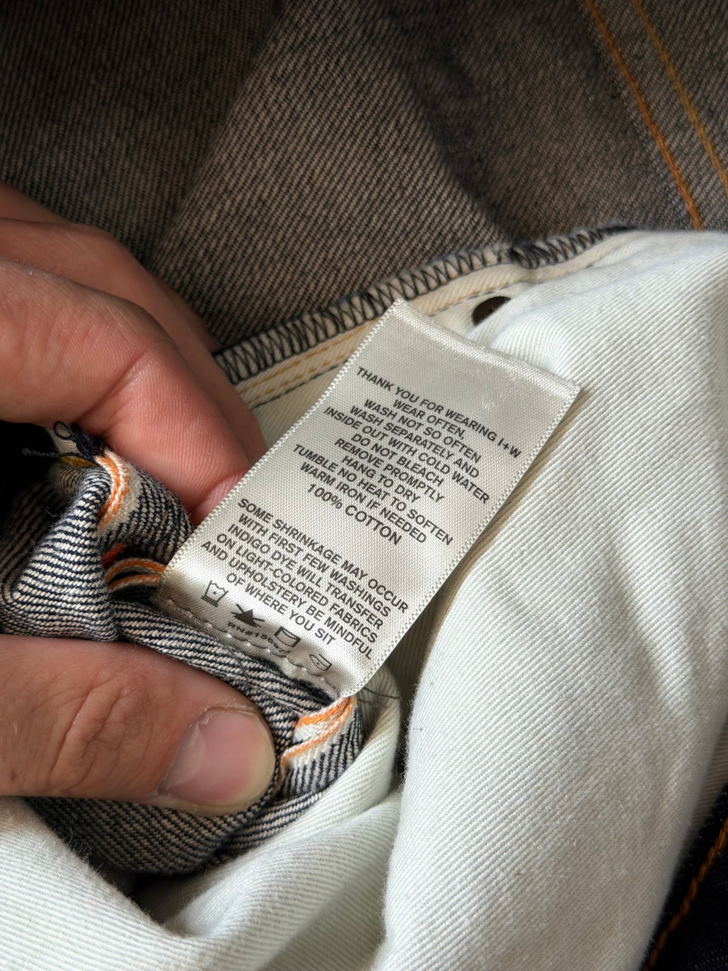 Imogene + Willie Mens Hank Straight Selvedge Raw Denim Jeans
