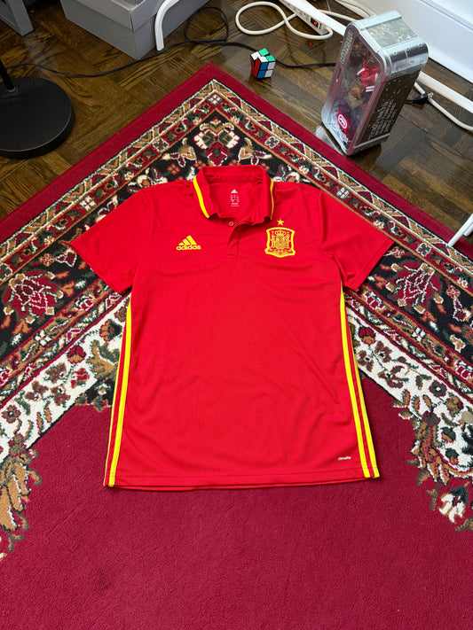 Spain Adidas Football / Soccer Jersey Red