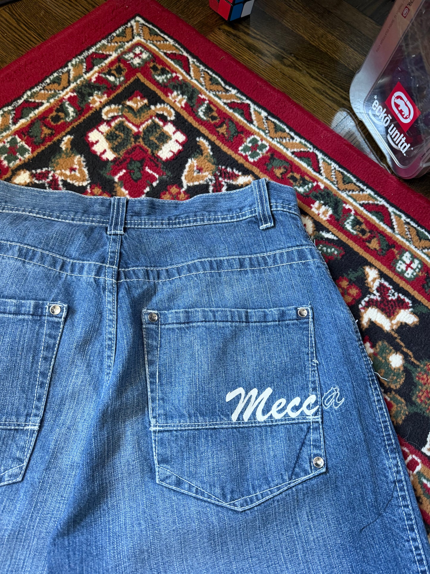 Y2K Baggy Mecca Denim Shorts - Jorts