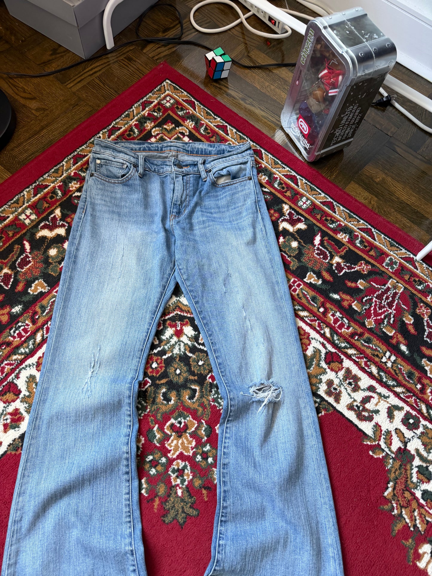 Ralph Lauren Denim & Supply Distressed Flare Jeans Womens