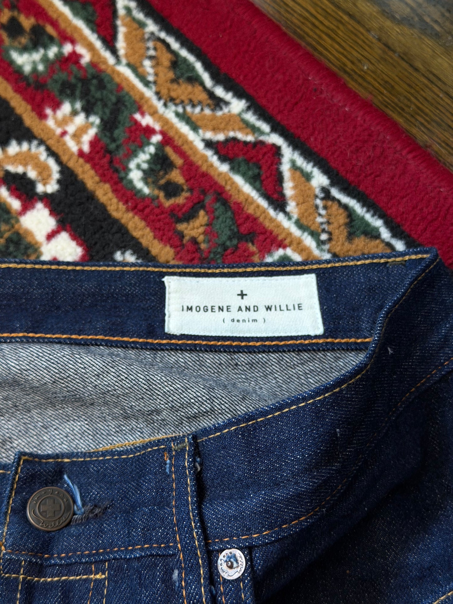 Imogene + Willie Mens Hank Straight Selvedge Raw Denim Jeans