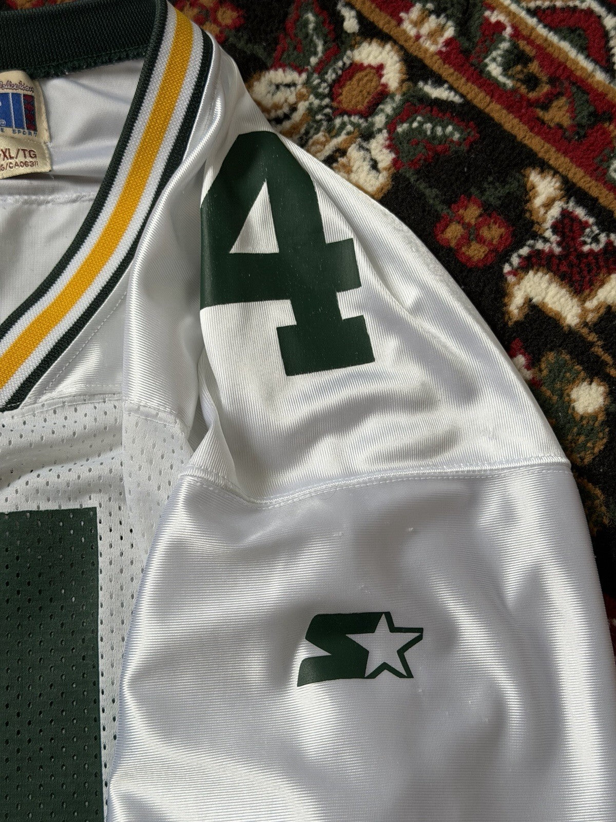 Green Bay Packers Brett Favre Vintage Starter NFL Jersey Size XL White