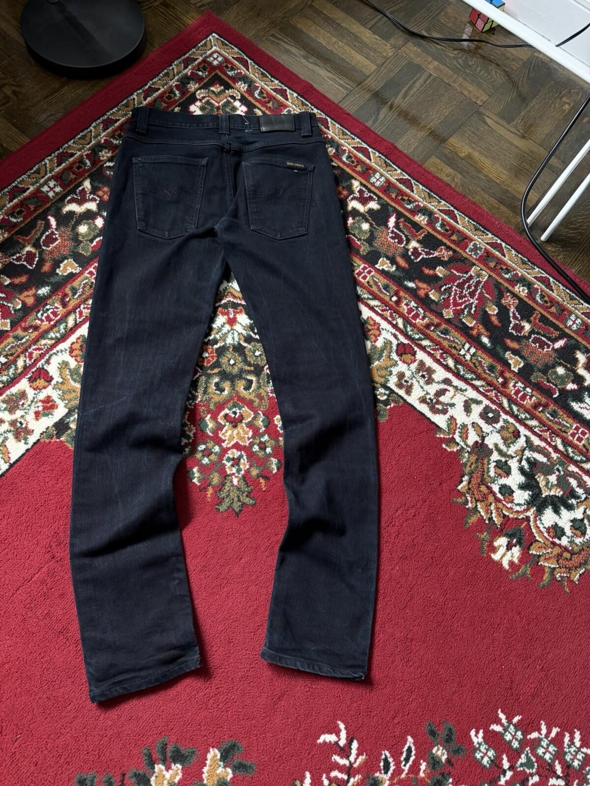 Nudie Grim Tim Organic Black Ring Classic Jeans Size M W31 / L30