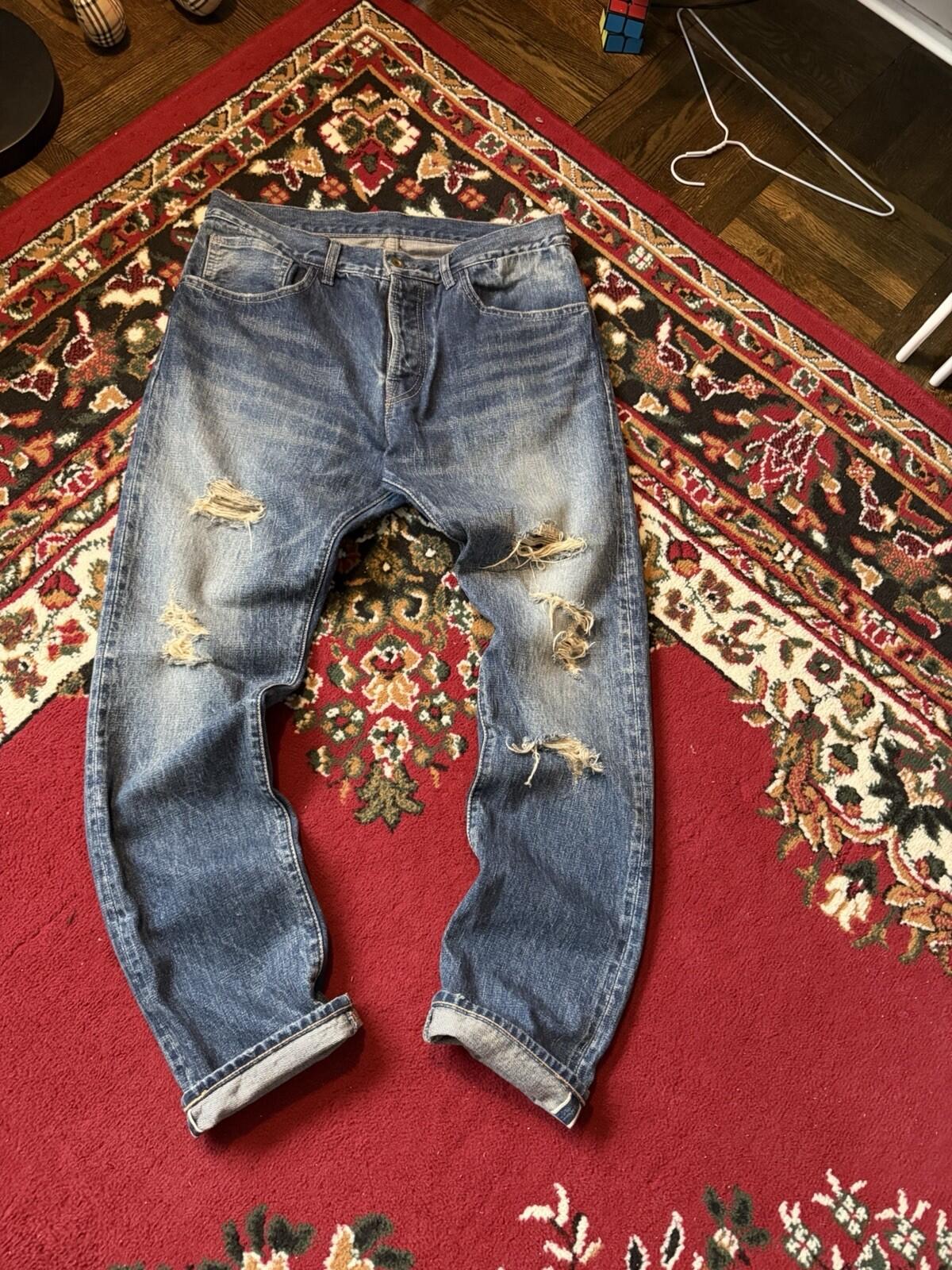 Clothsurgeon Selvedge Distressed Trashed Japanese Denim Jeans Made in Japan