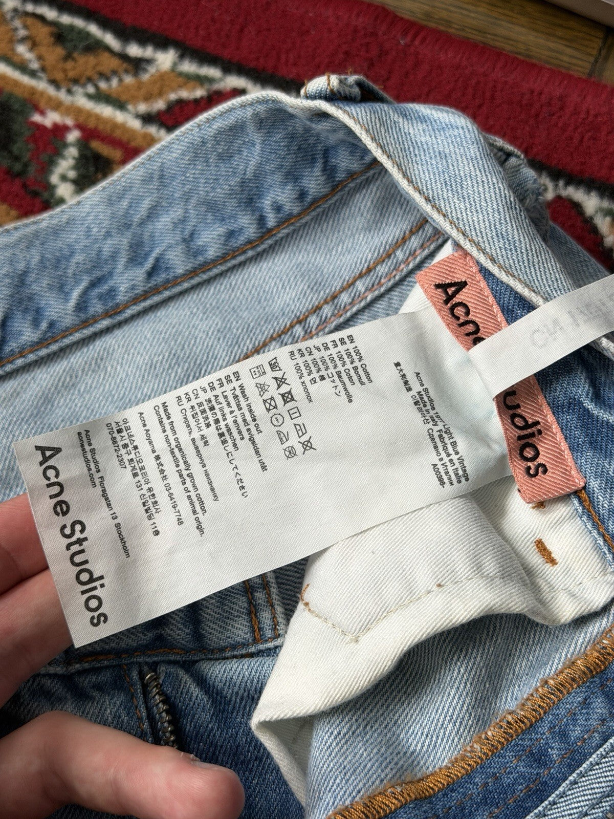 Acne Studios 1977 Light Blue Vintage Jeans Light Wash 29/32