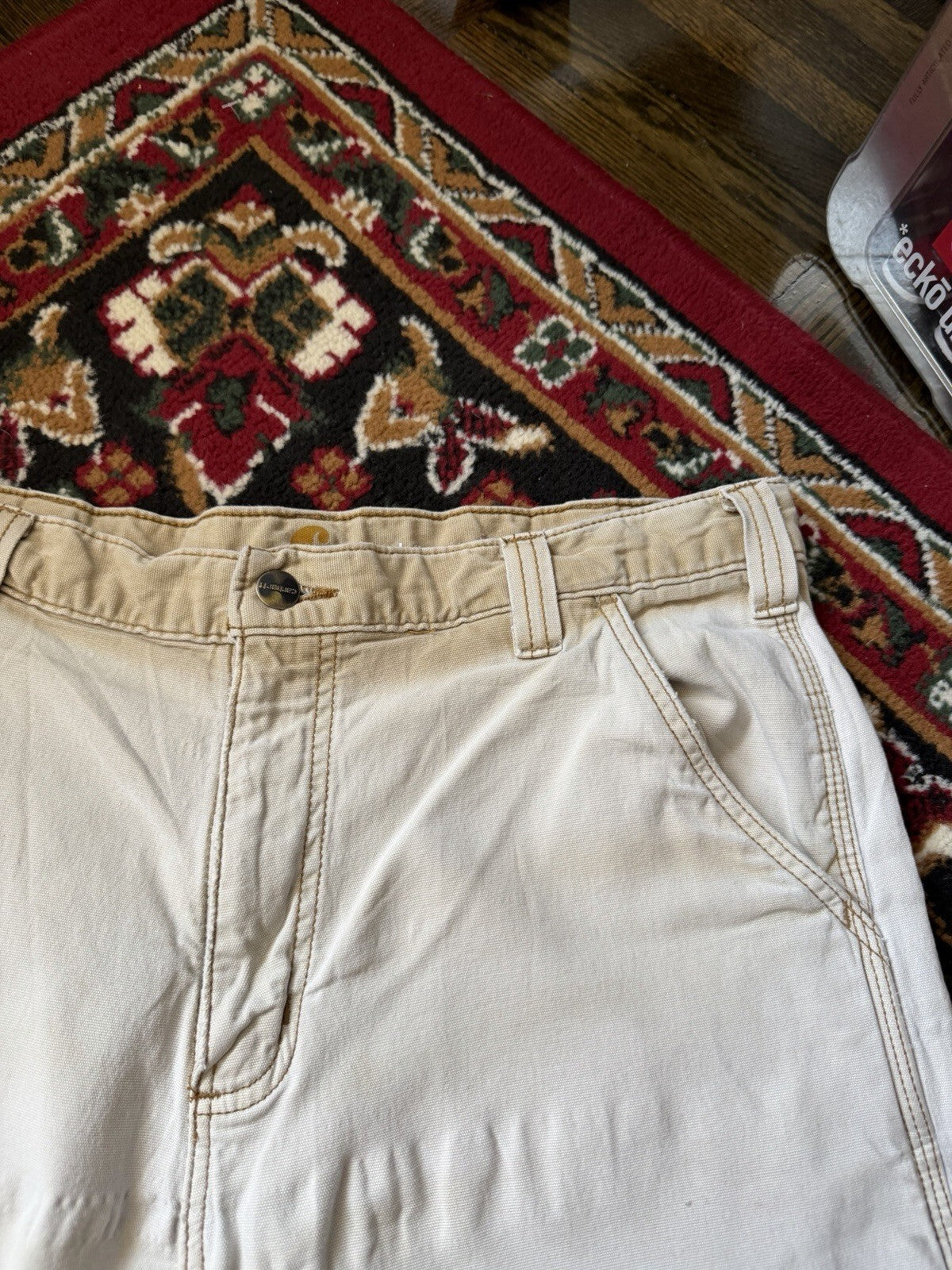 Carhartt Relaxed Fit Carpenter Baggy Shorts Men's Beige