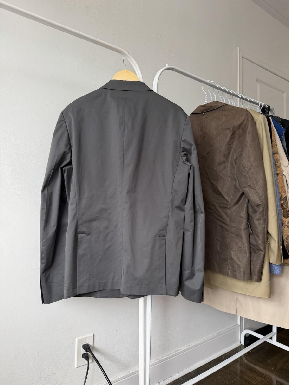Prada Milano Cotton Gray Two Button Blazer / Sport Jacket