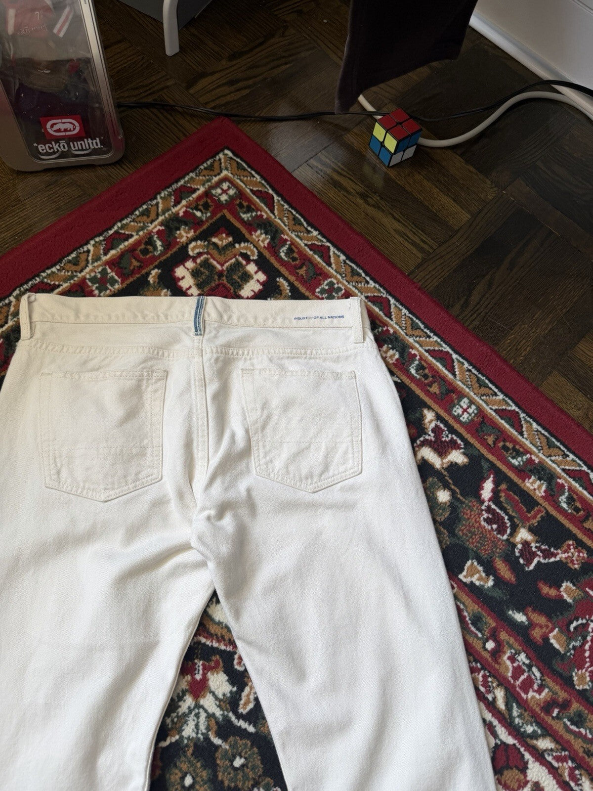 Industry of All Nations Jeans Mens 34 Straight Leg Hand-Loomed Selvedge Denim